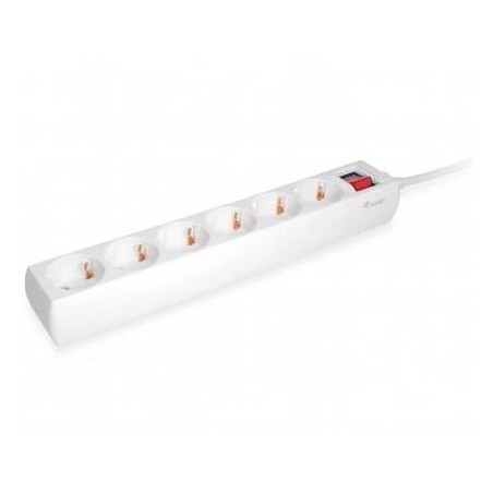 EQUIP REGLETA CON 6 TOMAS CON CABLE DE 1´5 M.Y BOTÓN DE APAGADO Y ENCENDIDO