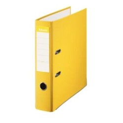 ESSELTE ARCHIVADOR PALANCA FOLIO LOMO ANCHO PP INTERIOR FORRADO EN PAPEL RADO CANTONERAS AMARILLO