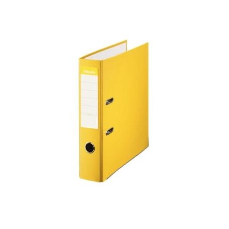 ESSELTE ARCHIVADOR PALANCA FOLIO LOMO ANCHO PP INTERIOR FORRADO EN PAPEL RADO CANTONERAS AMARILLO