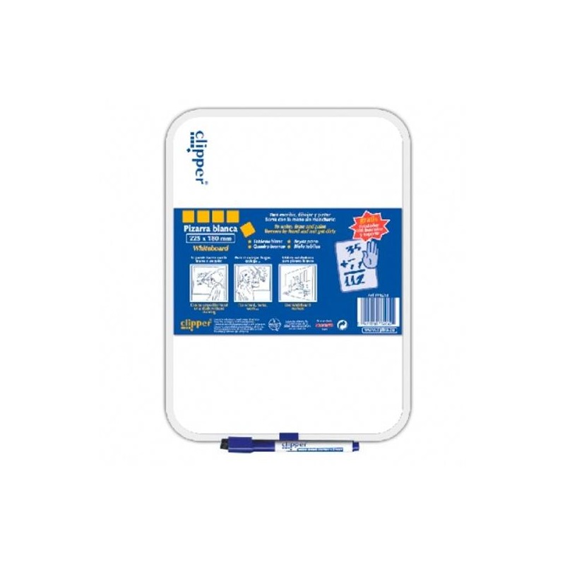 ALPINO PIZARRA BLANCA GRANDE 35X25CM CON ROTULADOR BLISTER