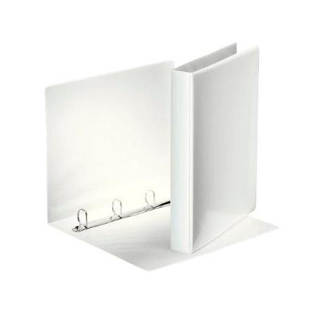 ESSELTE CARPETA CANGURO BÁSICA PERSONALIZABLE 4 ANILLAS MIXTAS 25MM A4 PP BLANCO
