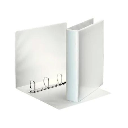 ESSELTE CARPETA CANGURO BÁSICA PERSONALIZABLE 4 ANILLAS MIXTAS 40MM A4 PP BLANCO