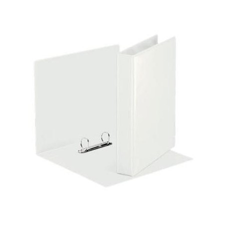 ESSELTE CARPETA CANGURO BÁSICA PERSONALIZABLE 2 ANILLAS MIXTAS 25MM A4 PP BLANCO