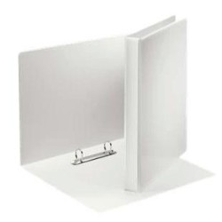 ESSELTE CARPETA CANGURO BÁSICA PERSONALIZABLE 2 ANILLAS MIXTAS 40MM A4 PP BLANCO