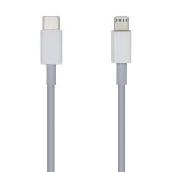 AISENS CABLE-APPLE -USB TYPE C-LIGHTNING-2A, 2M CARGA RÁPIDA BLANCO