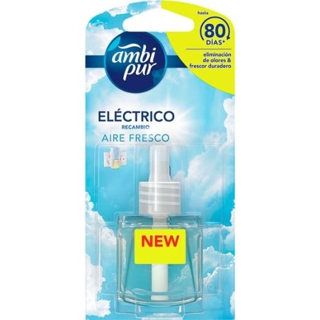 AMBIPUR AMBIENTADOR ELÉCTRICO RECAMBIO AIRE FRESCO 21,5ML