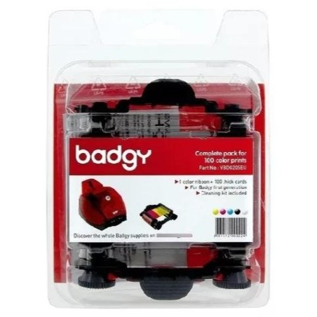 EVOLIS BADGY 200 CINTA COLOR YMCKO PARA 100 IMPRESIONES