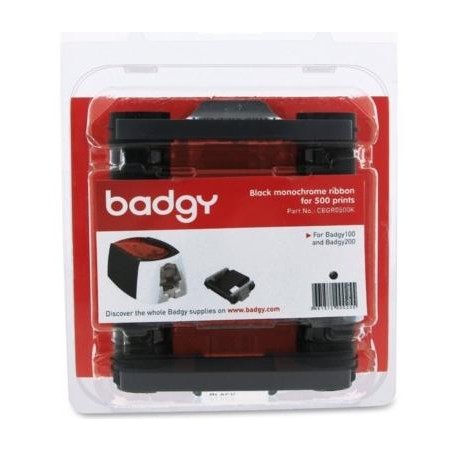 EVOLIS BADGY 200 CINTA MONOCROMO NEGRA PARA 500 IMPRESIONES