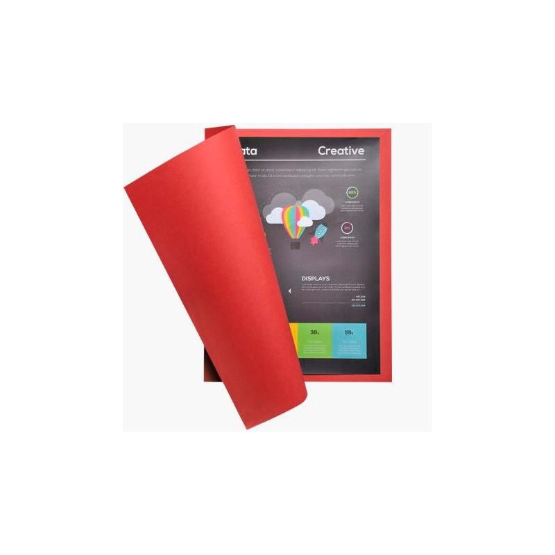 EXACOMPTA SUBCARPETA ROCK´S A4 210GR CARTULINA ROJO -100U-