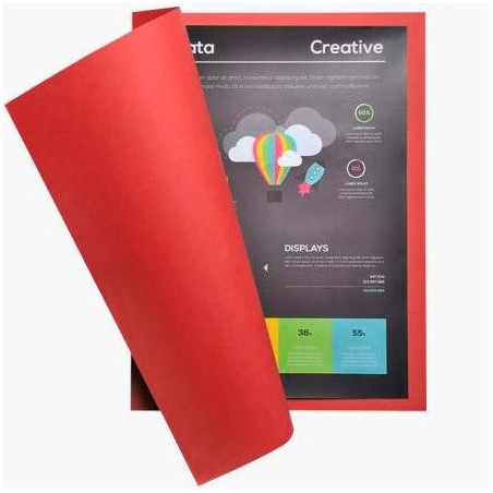 EXACOMPTA SUBCARPETA ROCK´S A4 210GR CARTULINA ROJO -100U-