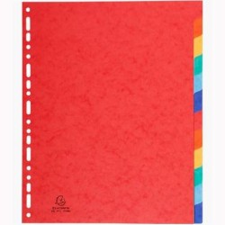 EXACOMPTA SEPARADORES NATURE FUTURE CARTULINA LUSTRADA 225GR 12 POSICIONES A4+ C/SURTIDOS