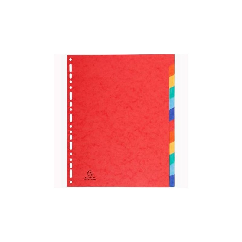 EXACOMPTA SEPARADORES NATURE FUTURE CARTULINA LUSTRADA 225GR 12 POSICIONES A4+ C/SURTIDOS