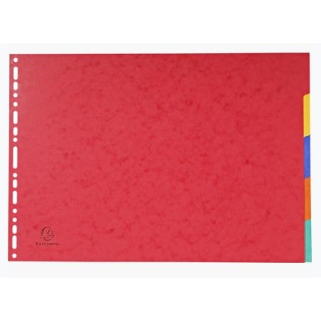 EXACOMPTA SEPARADORES NATURE FUTURE CARTULINA LUSTRADA 400GR 5 POSICIONES A3 COLORES