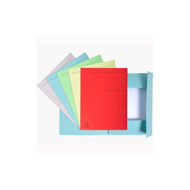 EXACOMPTA SUBCARPETA IMPRESA 3 SOLAPAS FOREVER A4 280GR COLORES SURTIDOS