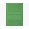 EXACOMPTA SUBCARPETA A4 FOREVER CON VENTANA VERDE 120GR -100U-