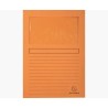 EXACOMPTA SUBCARPETA A4 FOREVER CON VENTANA NARANJA 120GR -100U-