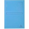 EXACOMPTA SUBCARPETA A4 FOREVER CON VENTANA AZUL CLARO 120GR -100U-