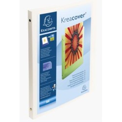 EXACOMPTA CARPETA DE ANILLAS 4X15MM KREA COVER A4 PERSONALIZABLE PP OPACO BLANCO