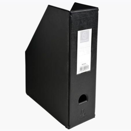 EXACOMPTA REVISTERO LOMO 100MM A4 CARTON FORRADO DE PLASTICO PP NEGRO