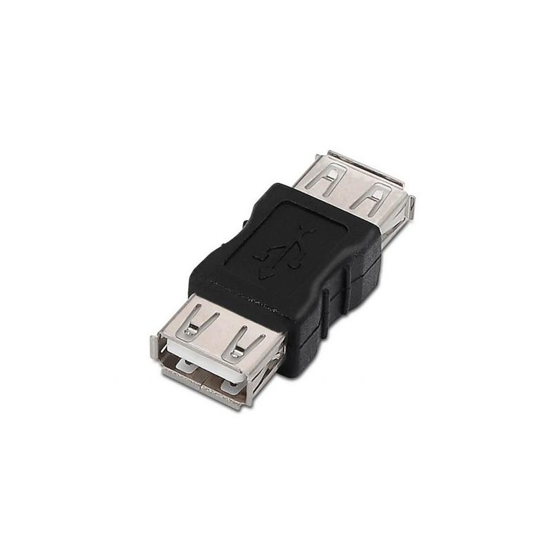 AISENS ADAPTADOR USB 2.0 TIPO A HEMBRA-A HEMBRA NEGRO