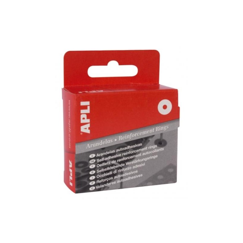 APLI ARANDELAS DE REFUERZO 13MM CAJA 240 UD TRANSLÚCIDAS