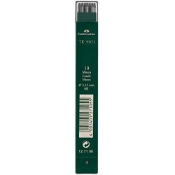 FABER CASTELL MINAS TK 9071 DIBUJO 3,15MM 6B ESTUCHE 10 UD NEGRO INTENSO