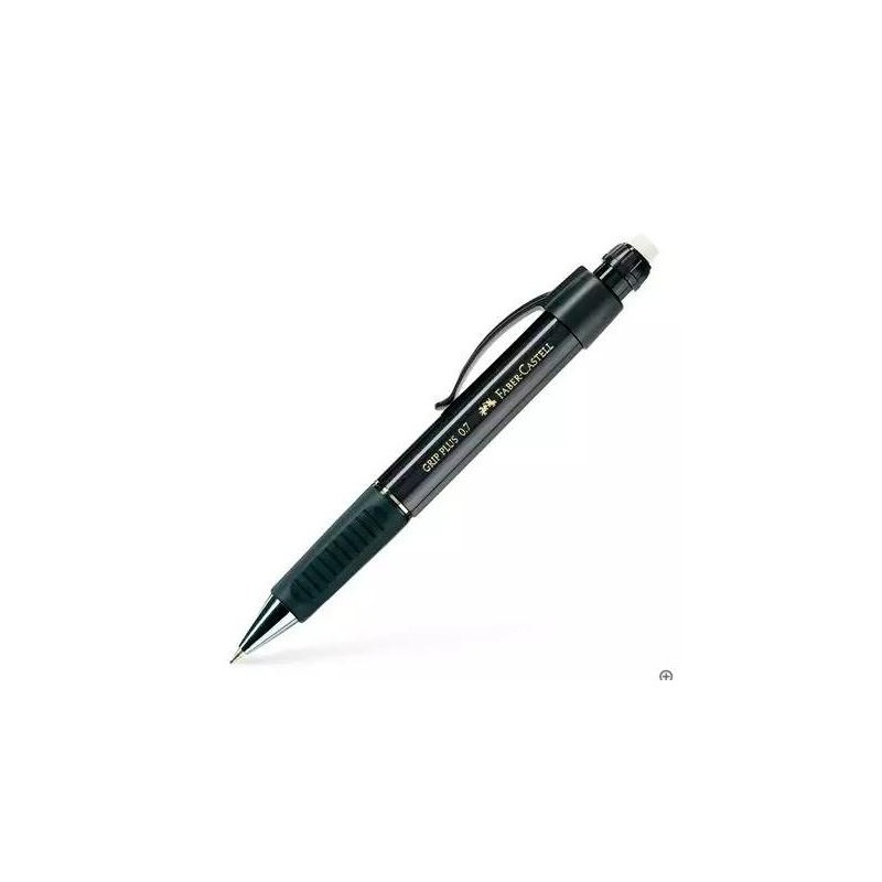 FABER CASTELL PORTAMINAS GRIP PLUS 0,7MM NEGRO METÁLICO