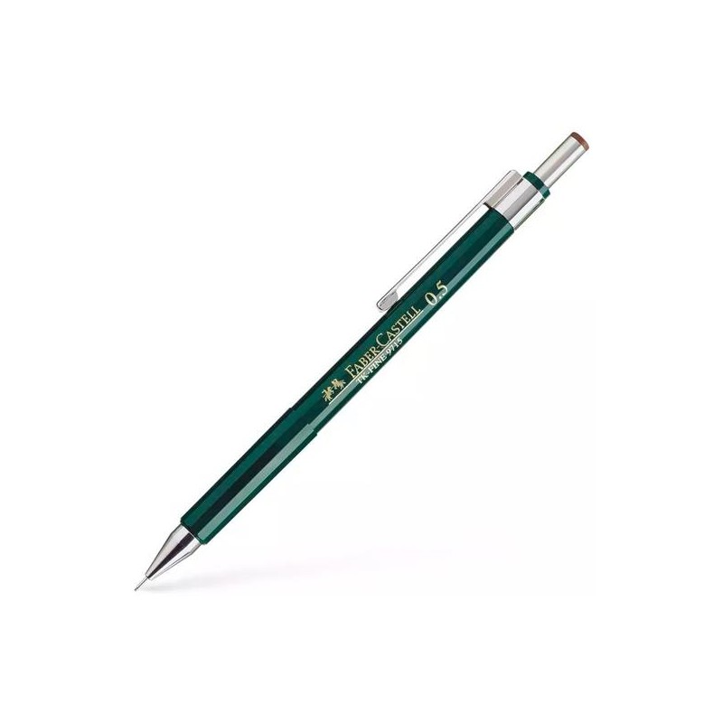 FABER CASTELL PORTAMINAS TK-FINE 9715 0,5MM C/GOMA VERDE