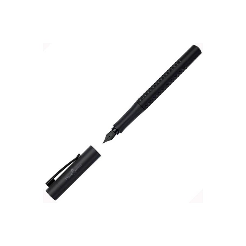 FABER CASTELL PLUMA ESTILOGRÁFICA GRIP EDITION ALL BLACK M NEGRO