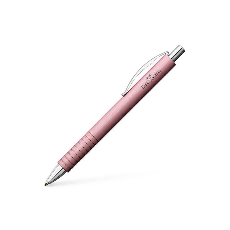 FABER CASTELL BOLÍGRAFO ESSENTIO ALUMINIO B TINTA NEGRA RECARGABLE ROSA