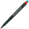 FABER CASTELL ROTULADOR PERMANENTE MULTIFUNCIONAL MULTIMARK F CON GOMA INTEGRADA ROJO