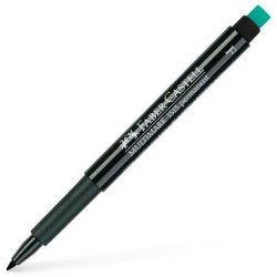 FABER CASTELL ROTULADOR PERMANENTE MULTIFUNCIONAL MULTIMARK F CON GOMA INTEGRADA NEGRO