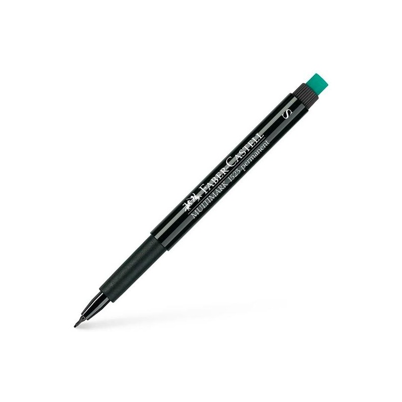 FABER CASTELL ROTULADOR PERMANENTE MULTIFUNCIONAL MULTIMARK S CON GOMA INTEGRADA NEGRO