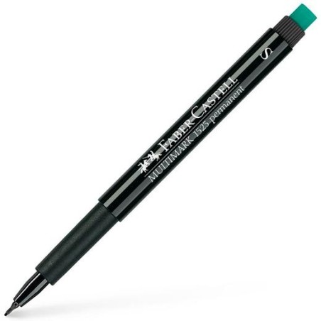 FABER CASTELL ROTULADOR PERMANENTE MULTIFUNCIONAL MULTIMARK S CON GOMA INTEGRADA NEGRO