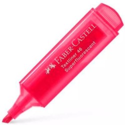 FABER CASTELL MARCADOR SUPERFLUORESCENTE TEXTLINER 46 ROJO