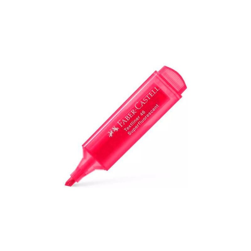 FABER CASTELL MARCADOR SUPERFLUORESCENTE TEXTLINER 46 ROJO