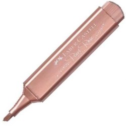 FABER CASTELL MARCADOR TEXTLINER 46 METÁLICO ORO ROSA
