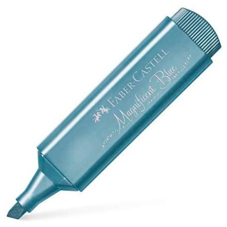 FABER CASTELL MARCADOR TEXTLINER 46 METÁLICO AZUL