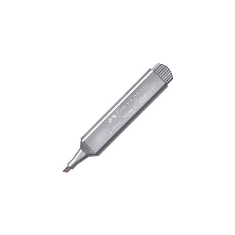 FABER CASTELL MARCADOR TEXTLINER 46 METÁLICO PLATA