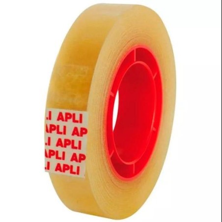 APLI CINTA ADHESIVA TRANSPARENTE ROLLO 12MM X 33M BOLSITA