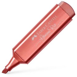 FABER CASTELL MARCADOR TEXTLINER 46 METÁLICO ROJO