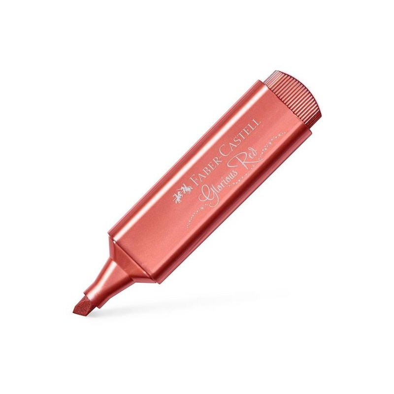 FABER CASTELL MARCADOR TEXTLINER 46 METÁLICO ROJO