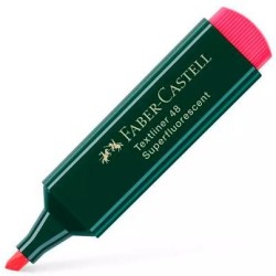 FABER CASTELL MARCADOR SUPERFLUORESCENTE TEXTLINER 48 ROJO