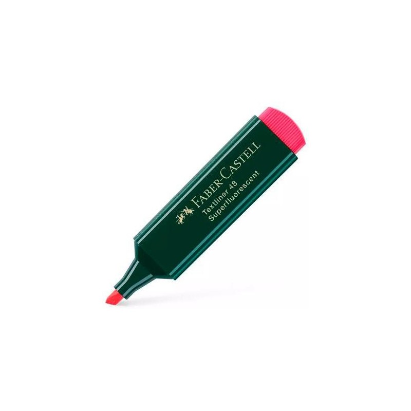 FABER CASTELL MARCADOR SUPERFLUORESCENTE TEXTLINER 48 ROJO