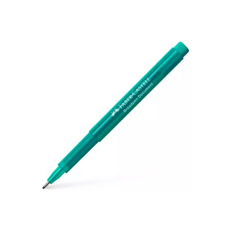 FABER CASTELL ROTULADOR BROADPEN DOCUMENT 0.8MM TURQUESA