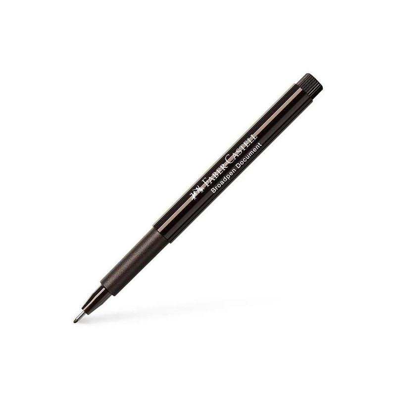 FABER CASTELL ROTULADOR BROADPEN DOCUMENT 0.8MM NEGRO