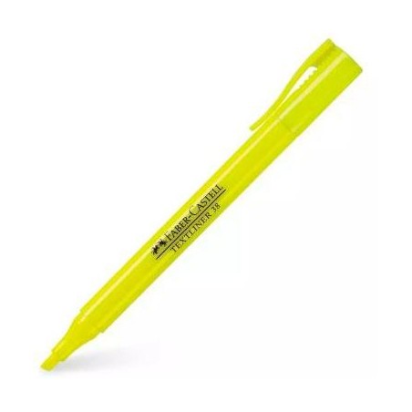 FABER CASTELL MARCADOR FLUORESCENTE TEXTLINER 38 AMARILLO