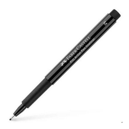 FABER CASTELL ROTULADOR PERMANENTE PITT ARTIST PEN FINELINER M 0.7MM NEGRO
