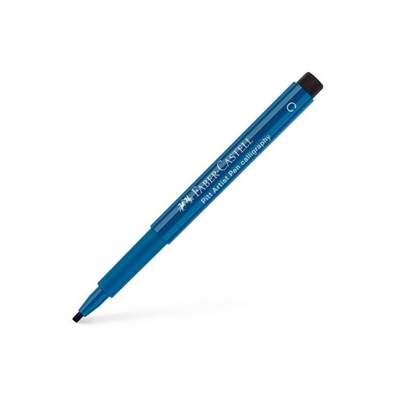FABER CASTELL ROTULADOR PERMANENTE PITT ARTIST PEN CALLIGRAPHY 2.5MM AZUL DE IDANTRENO
