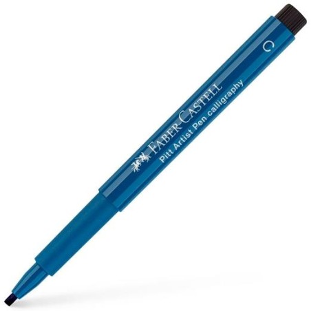 FABER CASTELL ROTULADOR PERMANENTE PITT ARTIST PEN CALLIGRAPHY 2.5MM AZUL DE IDANTRENO